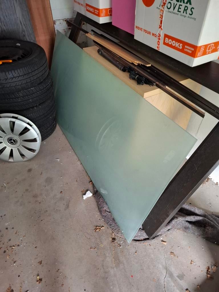 Plateau de table en verre, Bricolage & Construction, Vitres, Châssis & Fenêtres, Enlèvement