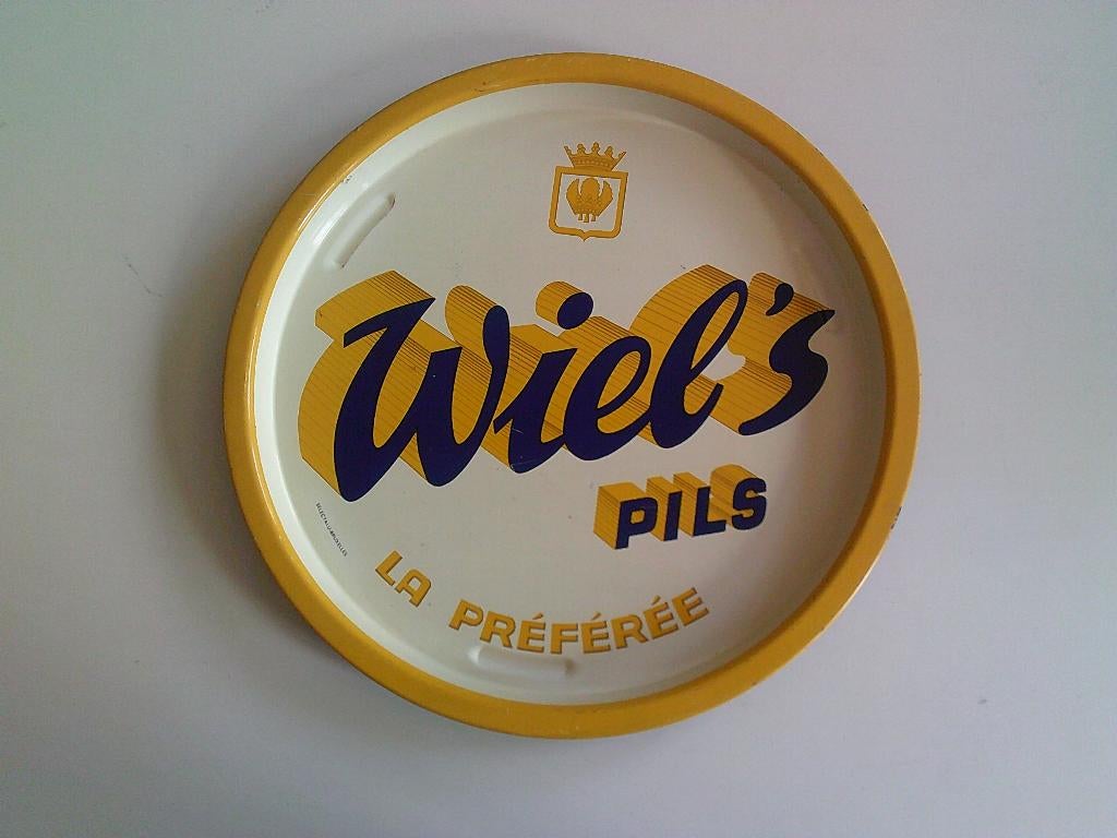 Schenkbord brouwerij Wielemans uit Brussel ., Verzamelen, Biermerken, Ophalen of Verzenden