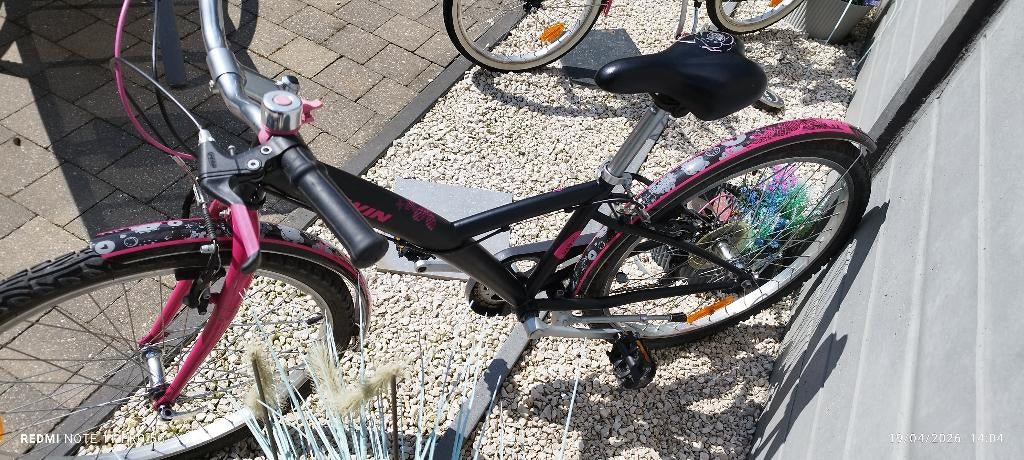 Velo enfant 24" fille, Vélos & Vélomoteurs, B-Twin Decathlon, Comme neuf, Enlèvement, Vitesses