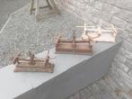 3 oude gietijzeren weegschalen / decoratief leuk met bloemen, Tuin en Terras, Ophalen