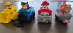 Paw patrol. 4 autootjes samen voor 12 euro, Ophalen, Zo goed als nieuw, Ontdekken