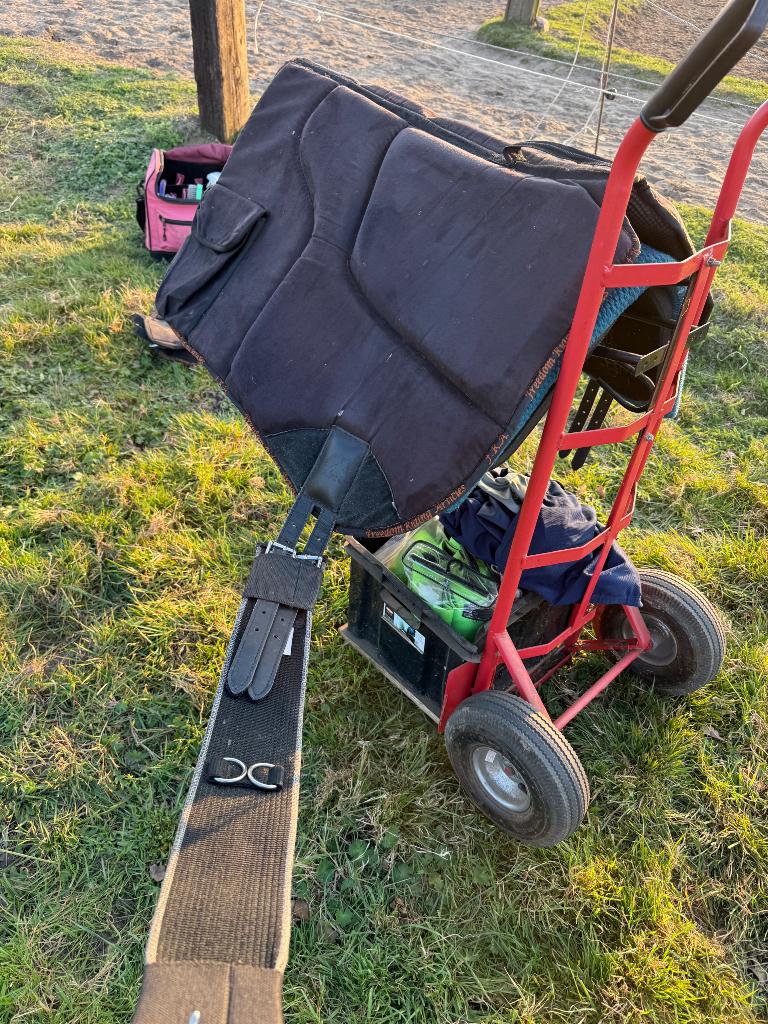 FRA barebackpad + singel, Dieren en Toebehoren, Paarden en Pony's | Zadels, Ophalen, Gebruikt, Overige soorten