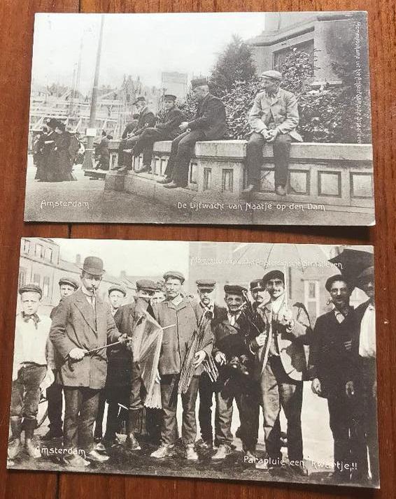 Postkaart Amsterdam  momentopname straatleven, Collections, Cartes postales | Étranger, Enlèvement ou Envoi