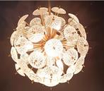 Vintage spoetnik sneeuwbal hanglamp - Val Saint Lambert, Gebruikt, Vintage, Ophalen of Verzenden, Metaal