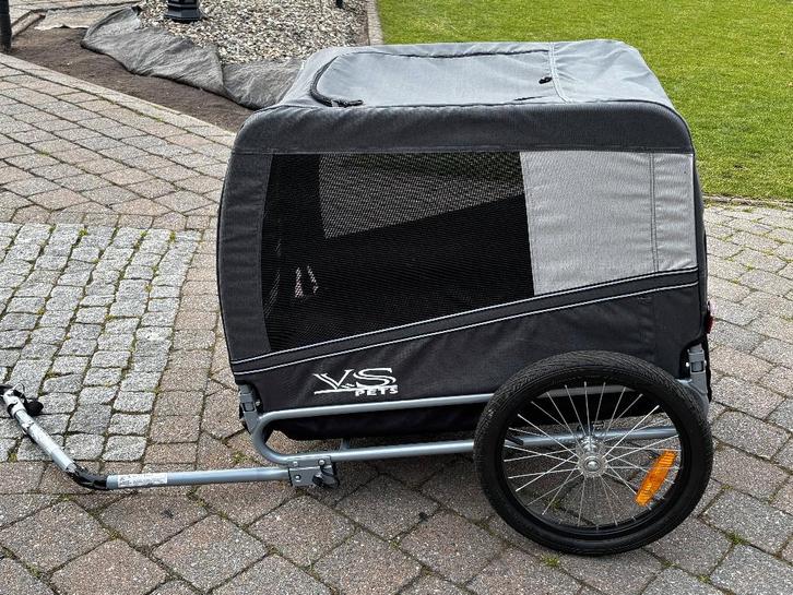 fietskar hond, Fietsen en Brommers, Fietsaccessoires | Aanhangwagens en Karren, Zo goed als nieuw, Hondenkar, 20 tot 40 kg, Opvouwbaar