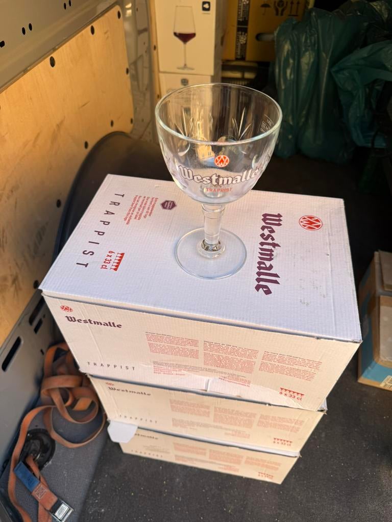 Diverse merken bierglazen Omer, Westmalle…, Ophalen