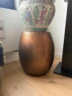 Bijzettafel of plantenstaander, Huis en Inrichting, Tafels | Bijzettafels, Gebruikt, Metaal of Aluminium, 55 tot 75 cm, Ophalen