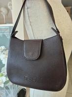 NATHAN  bruin LEDER handtas, Handtassen en Accessoires, Tassen | Damestassen, Ophalen of Verzenden, Bruin, Handtas
