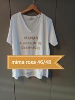 T shirt mina rosa 46/48, Kleding | Dames, T-shirts, Verzenden, Wit, Maat 46/48 (XL) of groter, Zo goed als nieuw