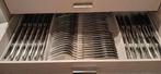 Ladekast + volledig inox bestek (grote set), Huis en Inrichting, Ophalen, Zo goed als nieuw, Bestekset, Inox of Chroom