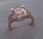 Bague avec un diamant rose central de +/- 5,5 ct, Enlèvement ou Envoi, Or