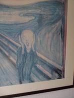 Ingelijste reproductie De Schreeuw - Edvard Munch, Antiek en Kunst, Ophalen