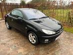 Peugeot 206 CC 1.6i 16v / 207.370 km / benzine, Auto's, Peugeot, 4 zetels, Zwart, 4 cilinders, Cabriolet