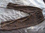 Zwarte broek met bruin motief - Homewear - Mt 42, Vêtements | Femmes, Homewear, Enlèvement ou Envoi, Comme neuf, Taille 42/44 (L)