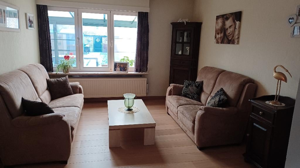 salon (2-zit + 3-zit), Ophalen, Zo goed als nieuw, Rechte bank, Stof