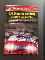 poster 24 uren van Limburg 1984 circuit Zolder Belga, Ophalen of Verzenden, Auto's
