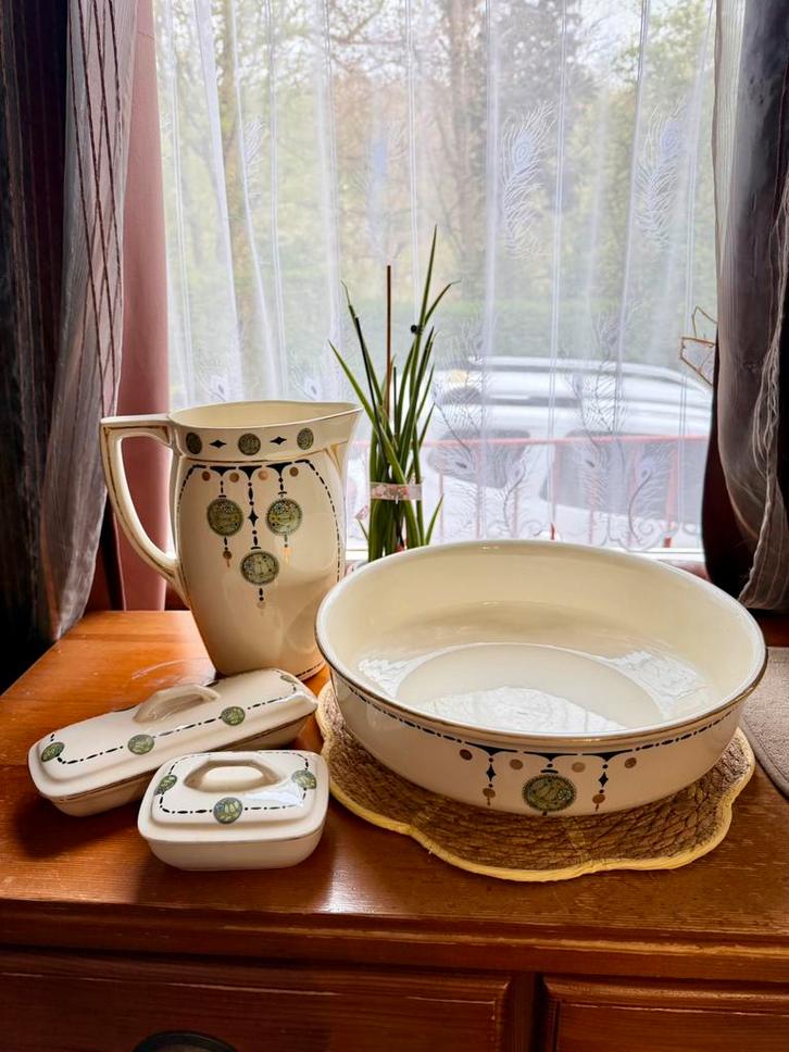 Rare Lampetstel Boch complet, Antiquités & Art, Antiquités | Services (vaisselle) complet, Enlèvement