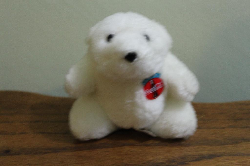 Peluche ours blanc Coca cola, Lavable, Enlèvement ou Envoi, Blanc, Comme neuf