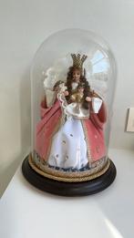 Vintage glazen ronde stolp Maria en Jezus, Ophalen of Verzenden, Zo goed als nieuw