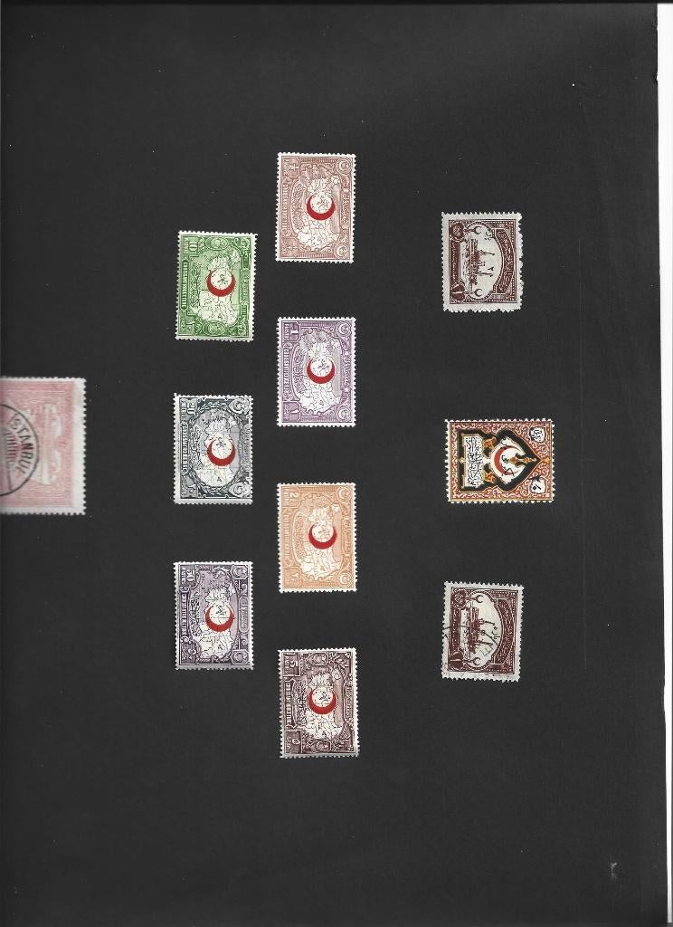 postzegels TURKIJE thematisch RODE KRUIS, Ophalen of Verzenden, Gestempeld