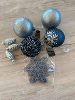 Blauwe kerstballen/decoratie, Ophalen of Verzenden, Gebruikt