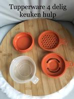 Tupperware 4 delig keukenhulp ( koksmaat ) 11 foto's., Maison & Meubles, Cuisine| Tupperware, Comme neuf, Orange, Autres types