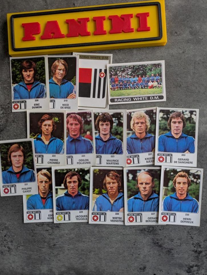 LOT DE 15 AUTOCOLLANTS PANINI FOOTBALL 1973/74 RWDM 1973, Hobby & Loisirs créatifs, Autocollants & Images, Envoi