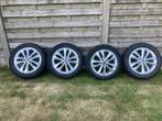 Mercedes C-klasse Velgen met Bridgestone winterbanden, Ophalen, Gebruikt, Velg(en), 17 inch
