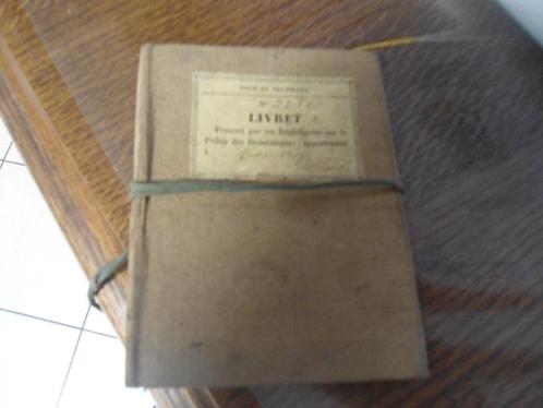 Ancien Livret sur la Police des Domestiques époque Napoléon, Collections, Collections complètes & Collections, Enlèvement ou Envoi