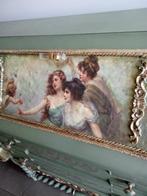 Antieke vergulde secretaire, Antiek en Kunst, Antiek | Meubels | Kasten, Ophalen
