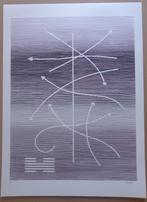 MICHEL SEUPHOR / HEXAGRAMMES YI-KING / ZW-W LITHO / 75x55cm, Antiek en Kunst, Ophalen of Verzenden