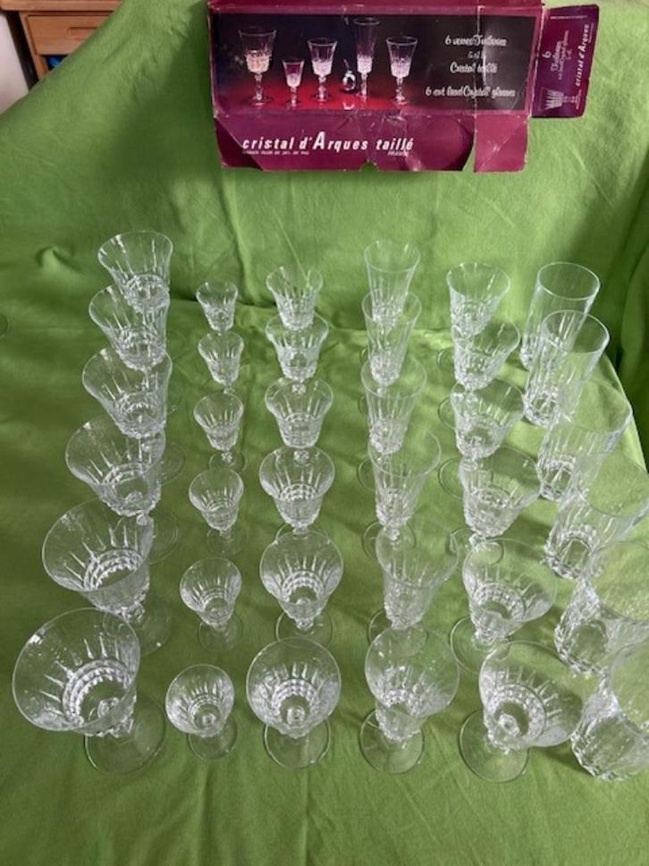 Cristal d' Arques - 36 glazen, Antiek en Kunst, Antiek | Glaswerk en Kristal, Ophalen