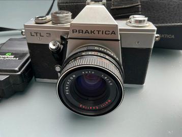 Praktica LTL3 analoge camera met lenzen en flitser beschikbaar voor biedingen