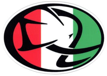 Cagiva Italiaanse vlag rechts sticker #26 beschikbaar voor biedingen