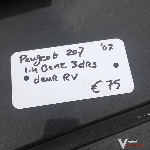 Peugeot 207 3 drs   2007  Portier Rechtsvoor, Auto-onderdelen, Carrosserie, Deur, Gebruikt, Ophalen