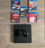 Playstation 4 slim met een controller en 5 games, Games en Spelcomputers, Spelcomputers | Sony PlayStation 4, Ophalen, Gebruikt