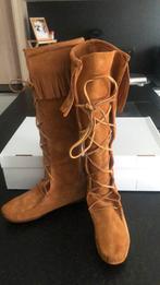 Laarzen nubuck cognackleur nieuw maat 38, Enlèvement, Neuf