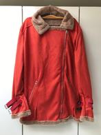 Lichtoranje gevoerde jas met rits - Maat XL -, Kleding | Dames, Jassen | Winter, Nieuw, Sans marque, Oranje, Ophalen of Verzenden