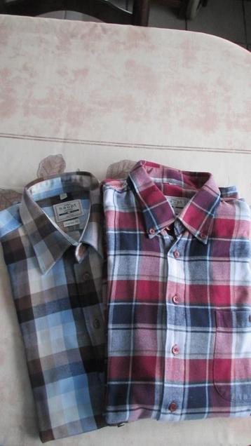 Flanelen heren hemden en T-shirts beschikbaar voor biedingen