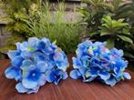 blauw/blauwe hortensia kunstbloemen geboorte baby shower, Nieuw, Versiering, Verzenden