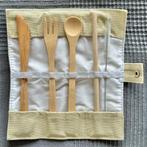 Lot 5 sets couverts réutilisables bambou NEW, Nieuw, Ophalen of Verzenden, Vaatwasserbestendig, Hout