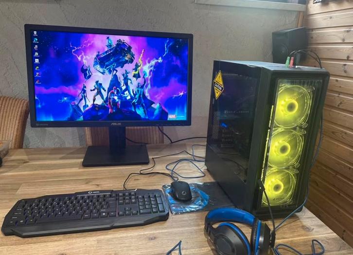 Gaming PC - core i7 - windows 11 - compleet, Computers en Software, Desktop Pc's, HDD, Gaming, Ophalen