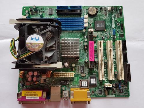 ASRock P4S61 Carte mère + processeur Pentium 4 ventilateur, Informatique & Logiciels, Cartes mères, Utilisé, Intel, DDR, Enlèvement ou Envoi