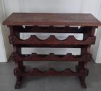 Retro houten wijnrek voor 12 flessen, Ophalen, Zo goed als nieuw, Hout, 5 tot 15 flessen