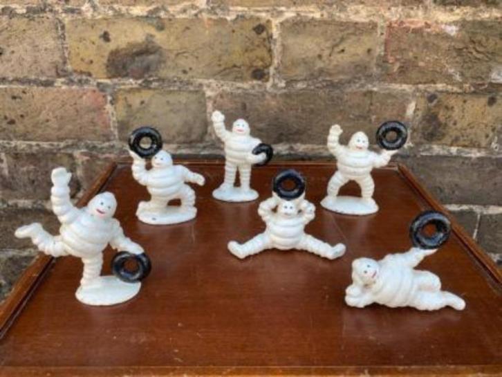 Michelin Bibendum zwaar ijzeren reclame decoratie beeldjes, Verzamelen, Beelden en Beeldjes, Gebruikt, Overige typen, Ophalen of Verzenden