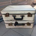 2 identieke vintage reiskoffers, Ophalen, Zo goed als nieuw