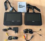 Philips portable dvd player PD7022/12 (dual screen, car use), Philips, Comme neuf, Enlèvement, Lecteur DVD