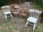Houten tuinstoelen, Tuin en Terras, Ophalen of Verzenden, Gebruikt, Hout, Inklapbaar