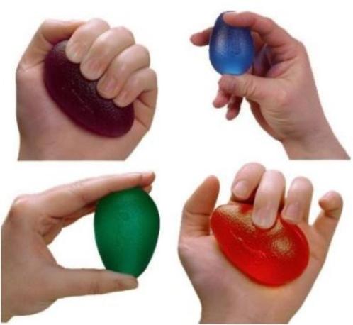 Oefen eggs squeeze: verschillende sterktes – nieuw!, Sports & Fitness, Équipement de fitness, Neuf, Balle de fitness, Bras, Enlèvement ou Envoi