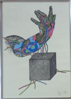 PAUL VAN HOEYDONCK / ROBOTHAND / KLEURLITHO / 71x51cm KADER, Antiek en Kunst, Kunst | Litho's en Zeefdrukken, Ophalen